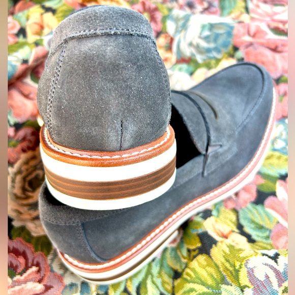 Kenneth Cole Reaction Klay Flex Penny Gray Suede Men's Loafers NWOT - Picture 8 of 9